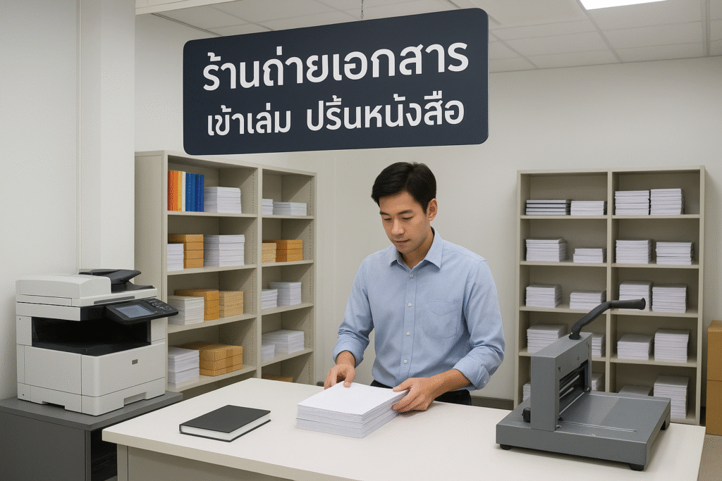 🖨️ เอ็นดีก็อปปี้ – ครบวงจรเรื่องงานเอกสาร
